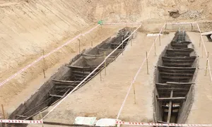 Bắc Ninh phát hiện đôi thuyền cổ kỹ thuật phức tạp Bắc Ninh phát hiện đôi thuyền cổ kỹ thuật phức tạp