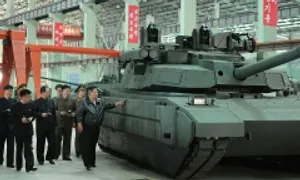 Ông Kim Jong-un ca ngợi công nghệ xe tăng Triều Tiên Ông Kim Jong-un ca ngợi công nghệ xe tăng Triều Tiên