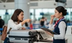 Cô gái qua mặt nhân viên hãng bay để mang gần 10 kg hành lý xách tay Cô gái qua mặt nhân viên hãng bay để mang gần 10 kg hành lý xách tay